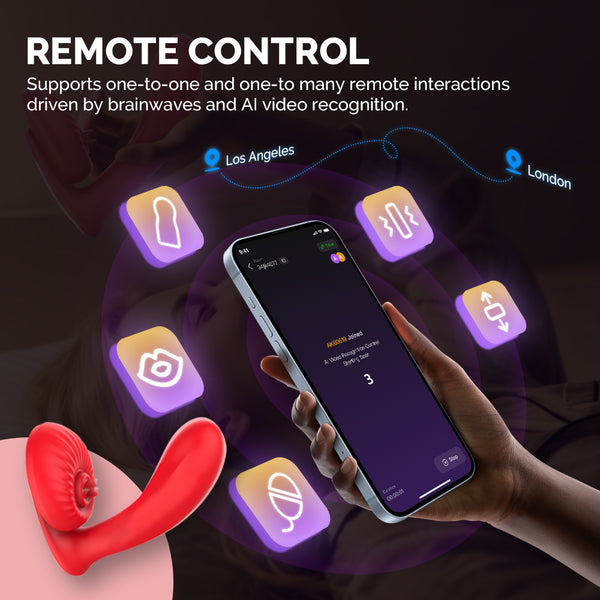 Little Tongue Wearable Panty Vibrator APP Control AI Video Tracking